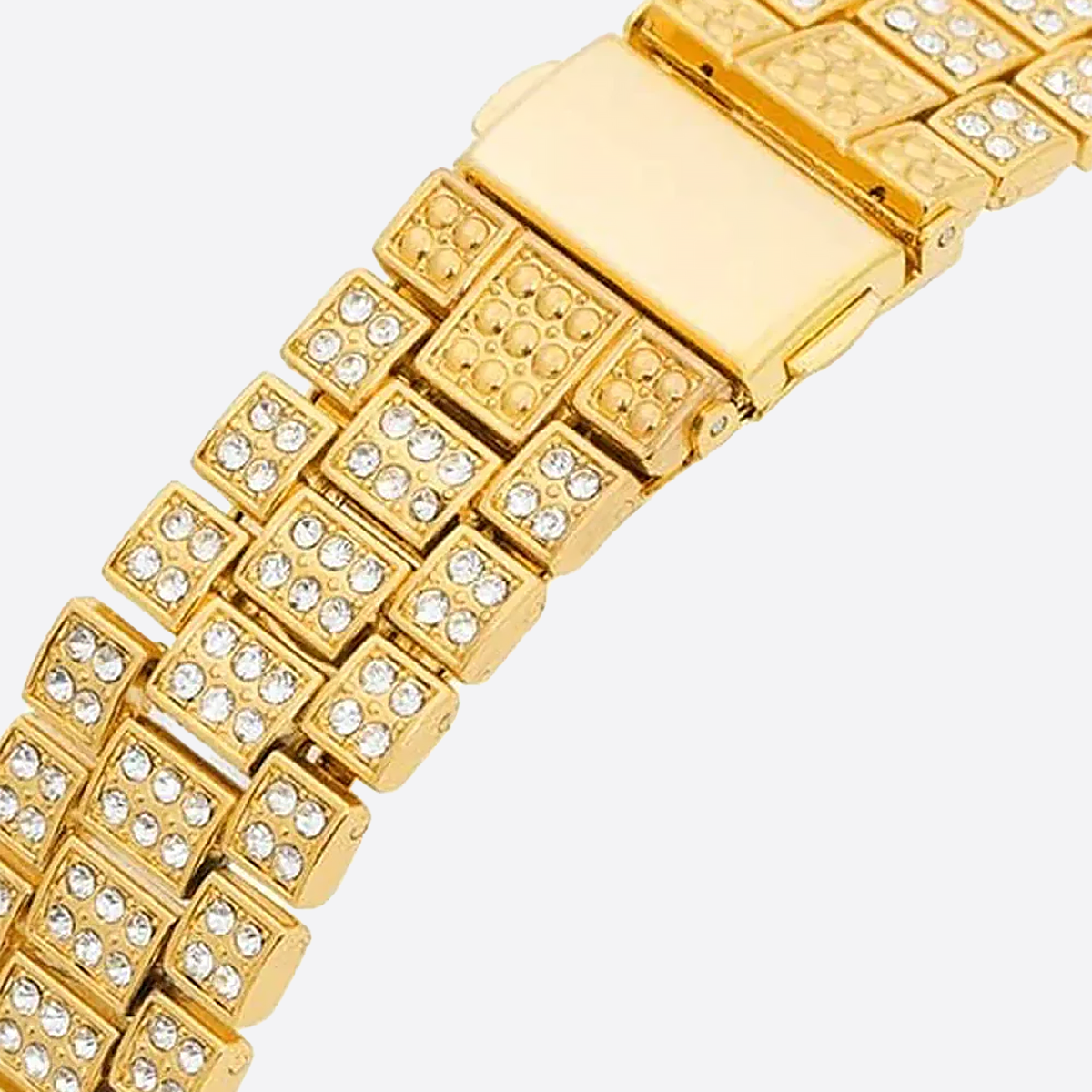 GROLEY. | Gouden Bustdown Horloge met Rode Wijzerplaat