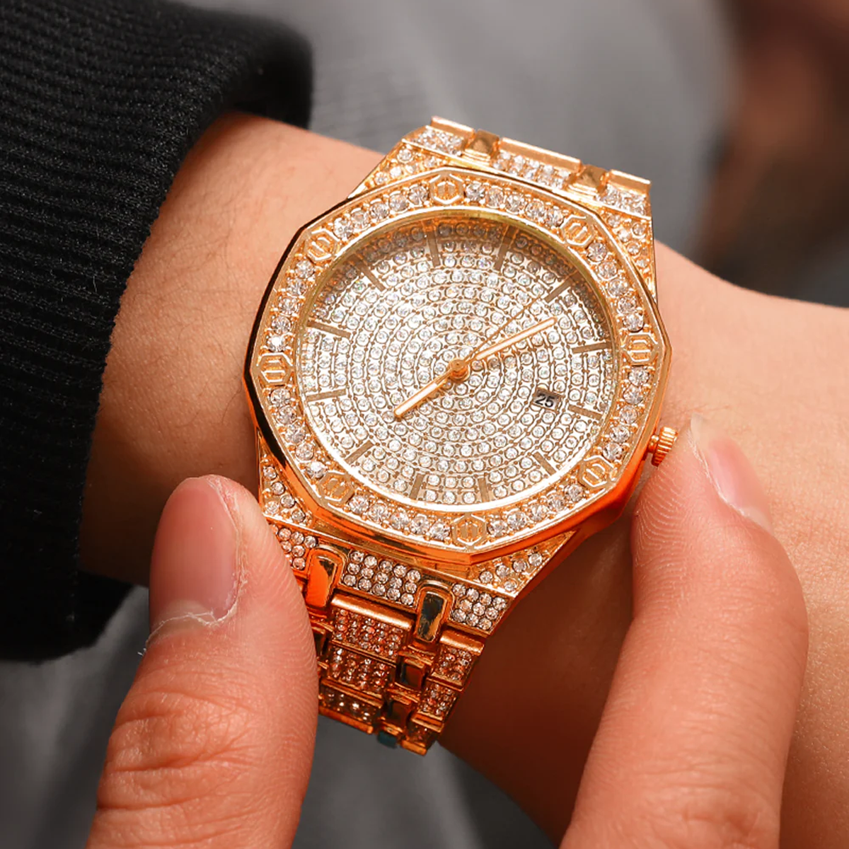 RYMALON. | Roségouden Bust Down Horloge