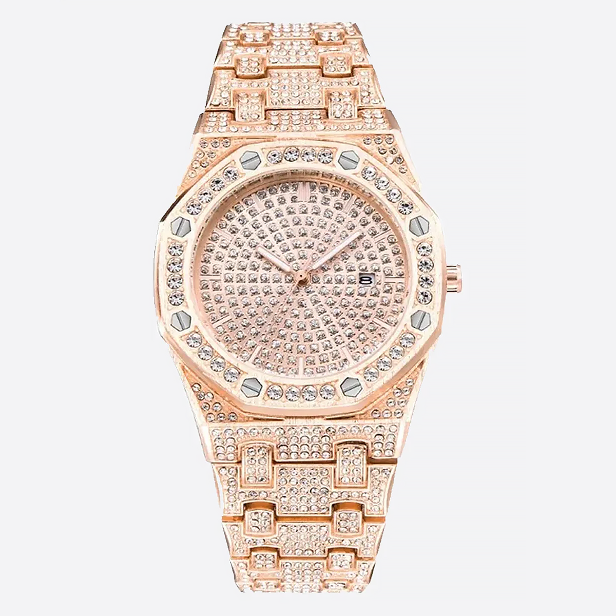 RYMALON. | Roségouden Bust Down Horloge