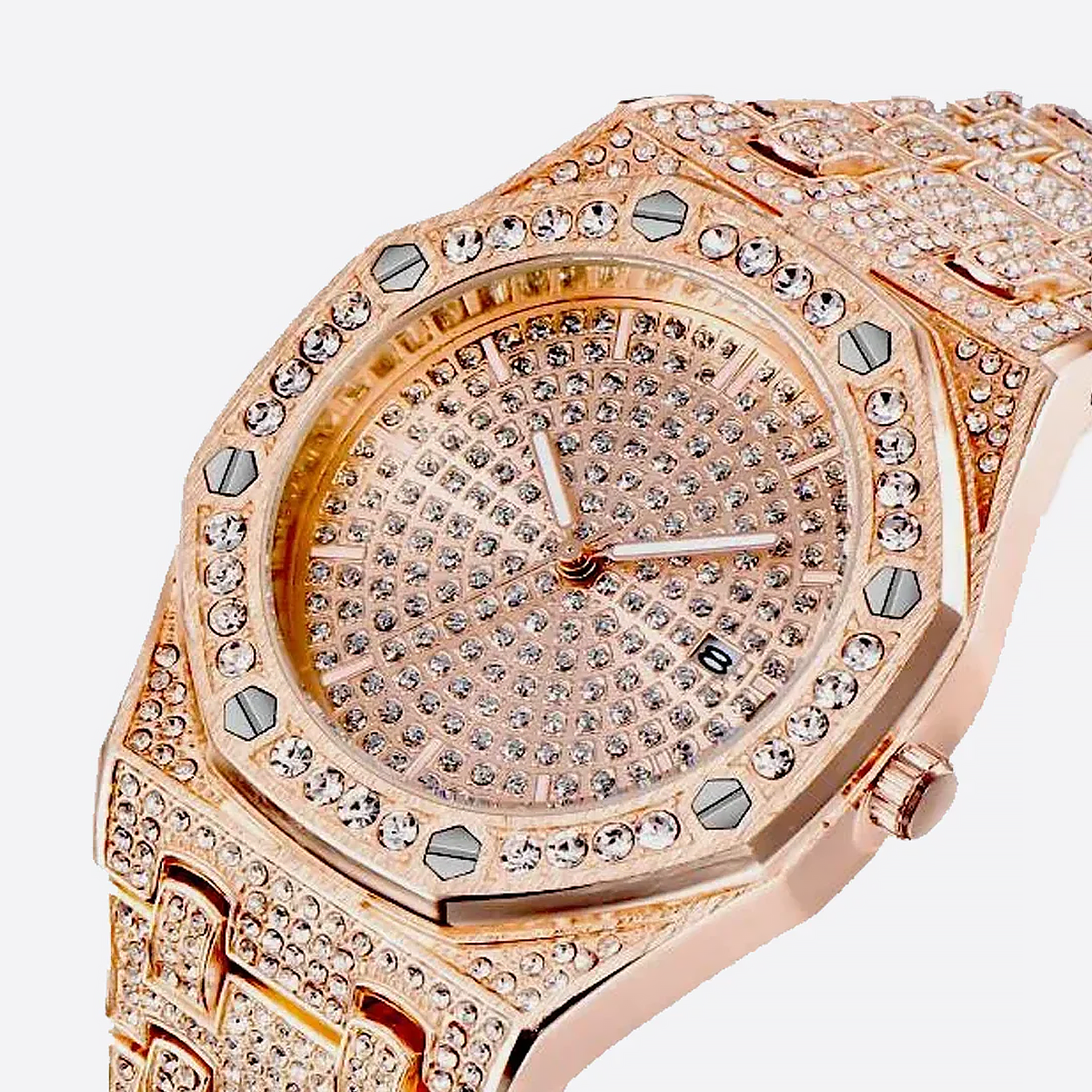 RYMALON. | Roségouden Bust Down Horloge
